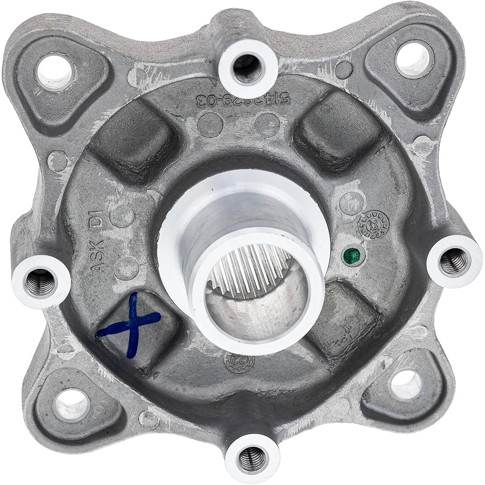 Polaris Rear Wheel Hub Assembly Machined, Genuine OEM Part 5135113, Quantity 1.