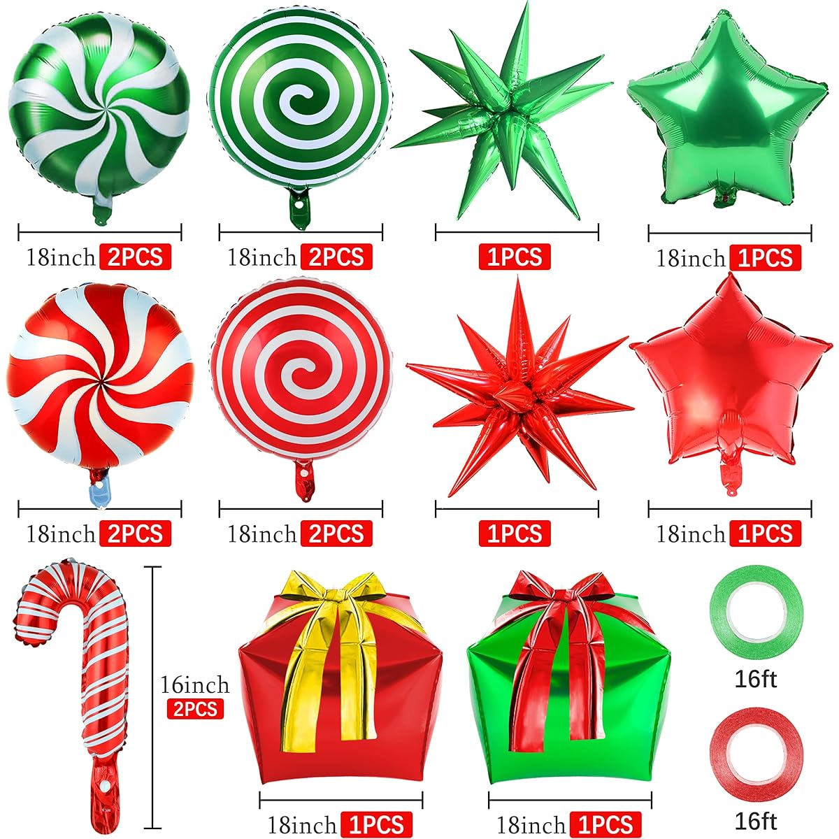Christmas Candy Box Foil Balloon