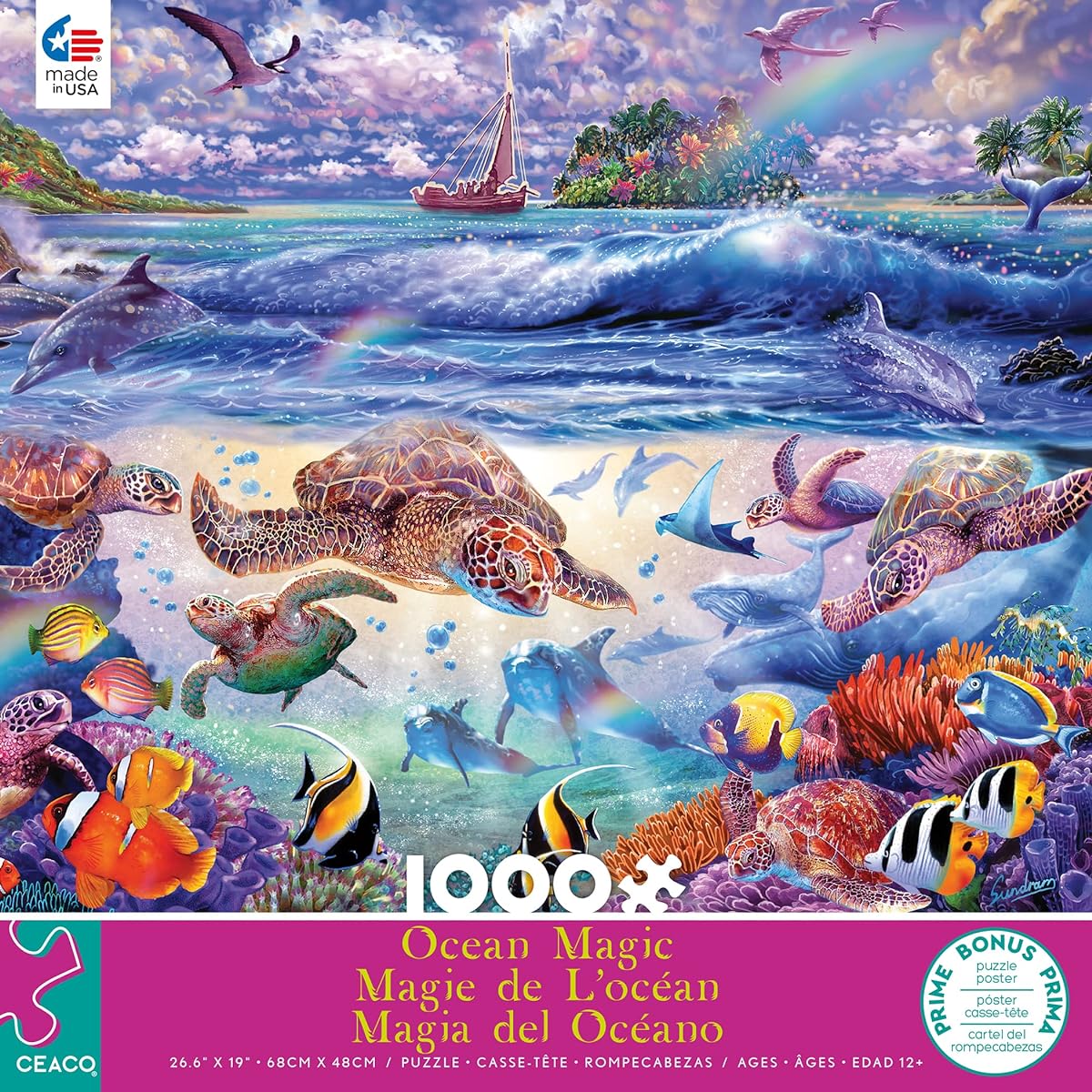 Ceaco - Ocean Magic - Kamegalor - 1000 Piece Jigsaw Puzzle