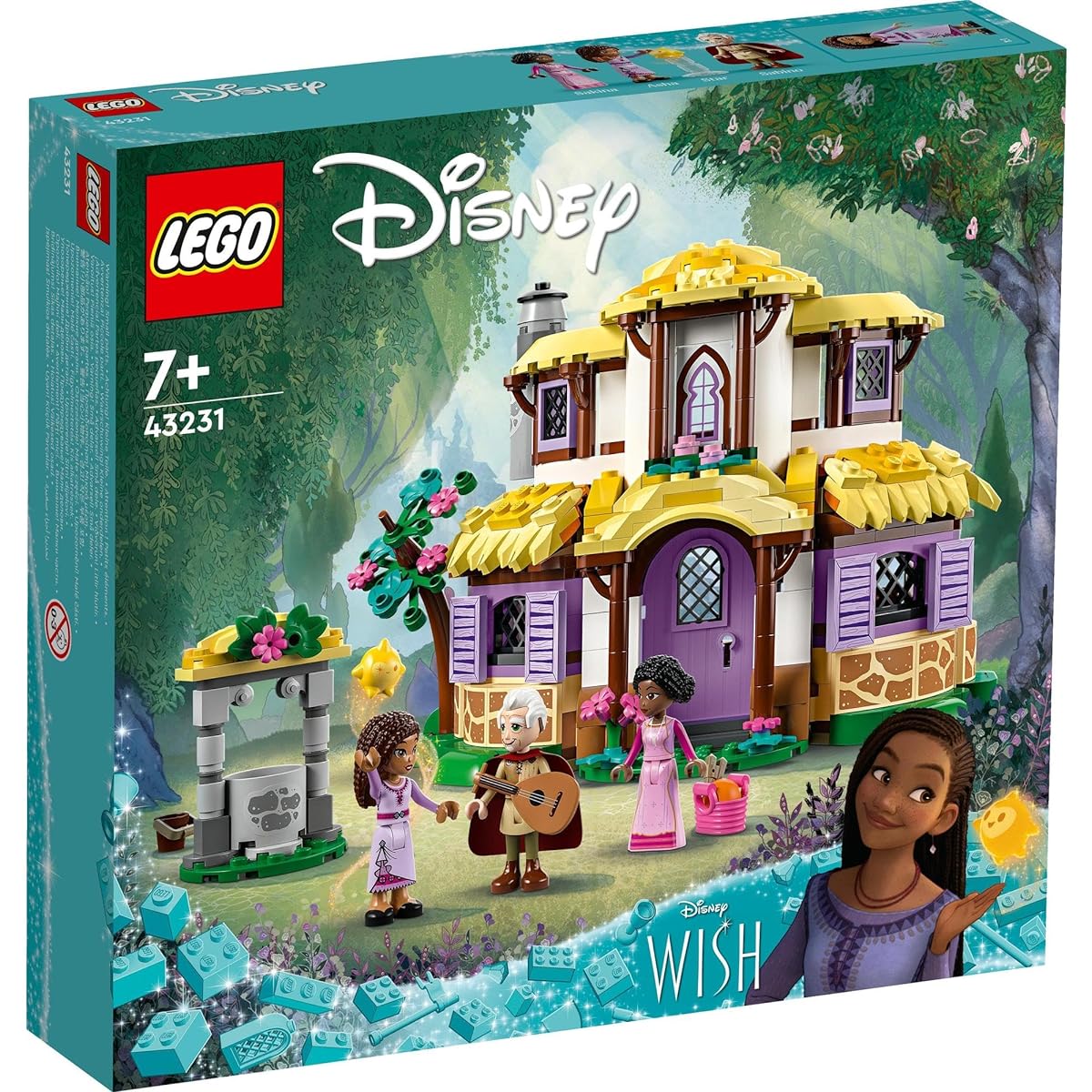 LEGO Disney Princess Asha's Cottage 43231 Toy Blocks Gift Princess Fantasy Girl Age 7 and up