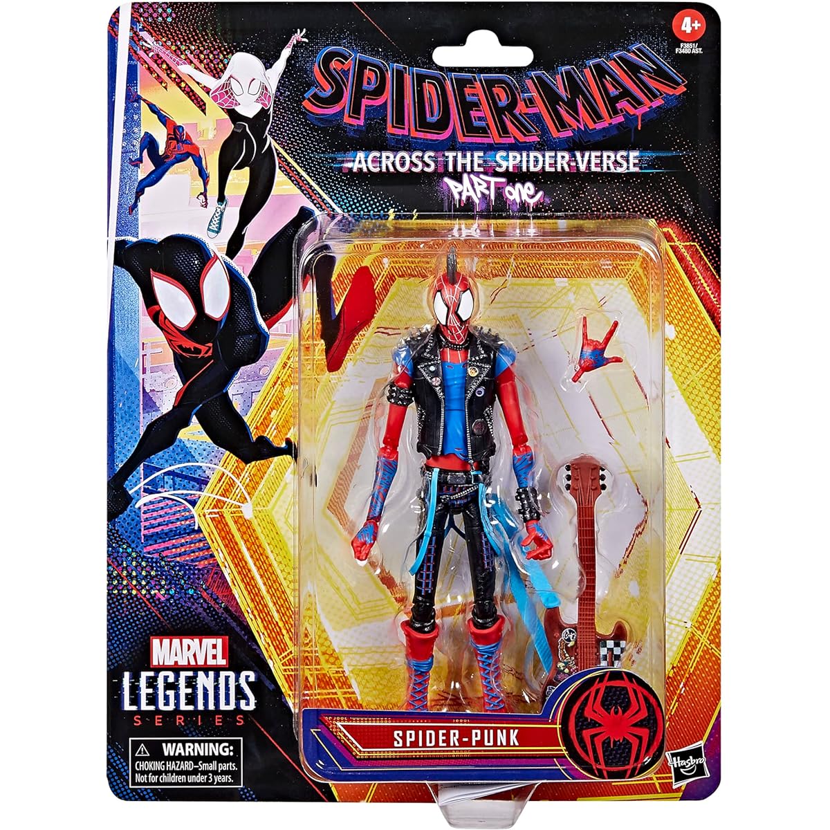 Spider-Man Marvel Legends Series Spider-Verse Spider-Punk 6-Inch Action Figure Toy with 1 Accessory