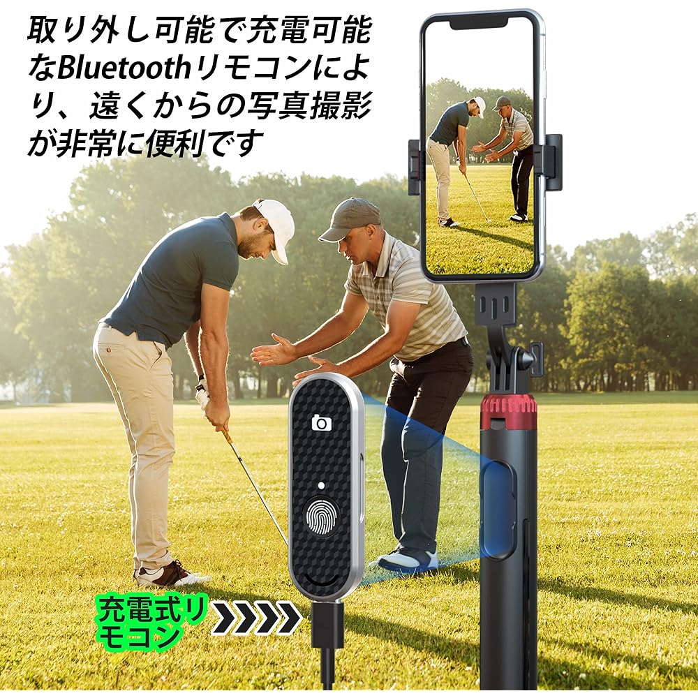 EUG-PRODUCTS Golf Practice Equipment Swing Photography Equipment Smartphone Stand Golf Training Equipment Photography Practice Swing Holder Selfie Putting Training Aid Compatible with Alignment Stick Indoor Golf Form Correction Smartphone Video Check