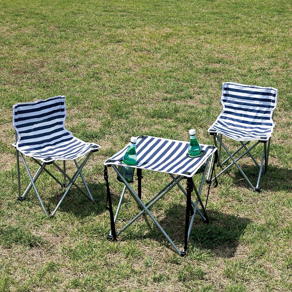 Takeda Corporation [Folding/Desk/Chair/Set/Outdoor] Easy Portable Set N Border NV Border EPS19-58(NVBO) 45×45×43