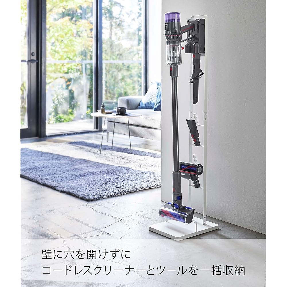 Yamazaki Cordless Cleaner Stand M&DS White Approx. W22X29XH112cm Tower SV21 SV18 V12 Series Only 5330