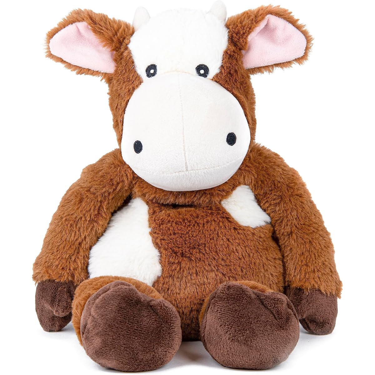 Pacific Comforts Highland Cow Plush Toy - Comfortably Weighted, Fragrance Freezable, Cookable, Washable, Cute, Travel Friendly Plush Toy Part of the Snug-a-Bear Collection