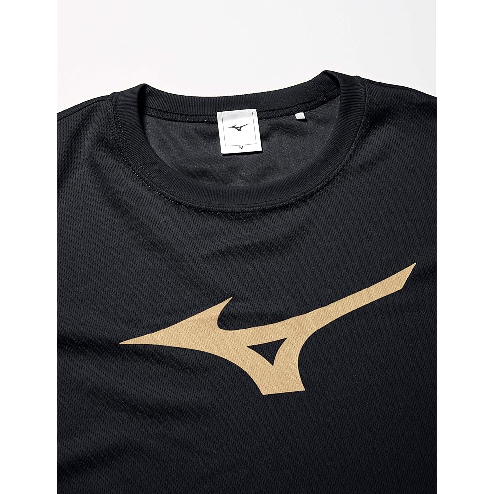 [Mizuno] Training Wear, Short Sleeve T-Shirt, Big Logo, Sweat Absorbent, Quick Drying, Dry, Kids Sizes Available 32JA8155