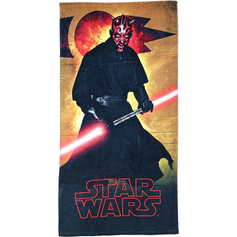 Marushin Star Wars Darth Maul Second Leisure Bath Towel (70 x 140cm) 100% Cotton 2535017200
