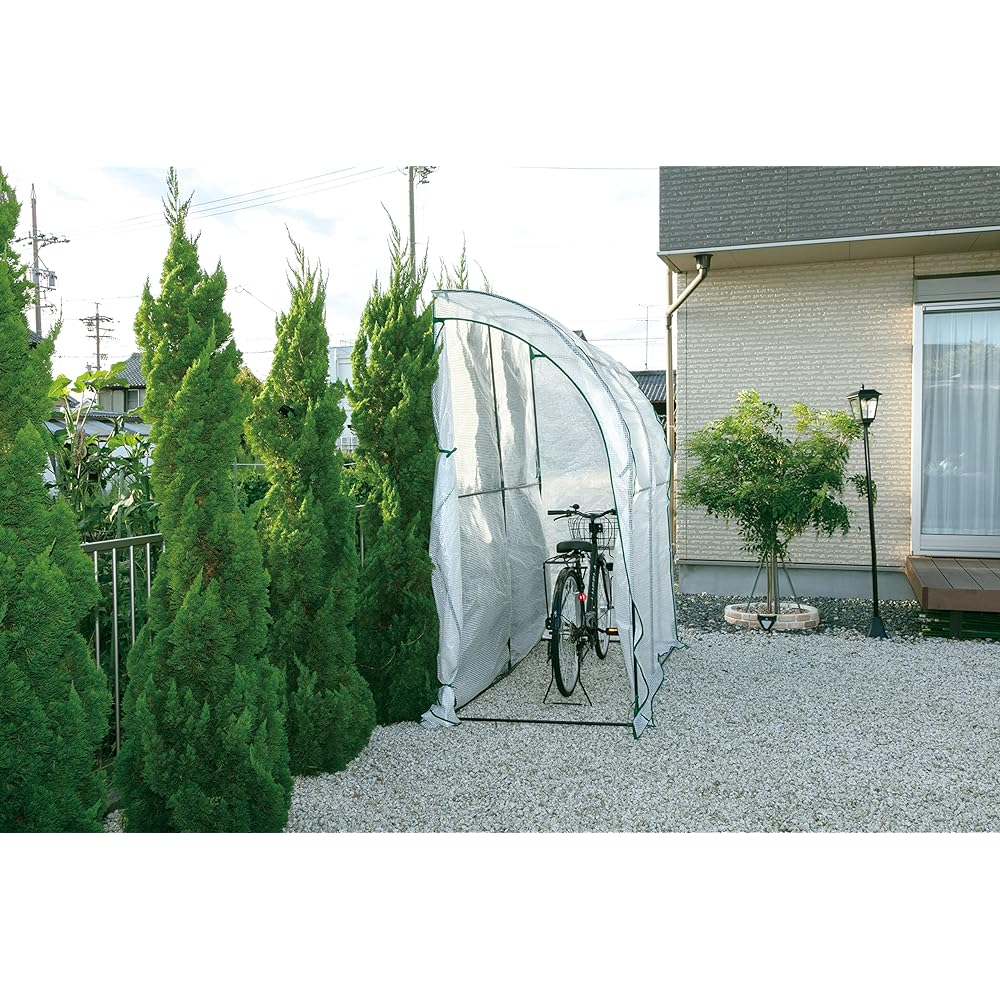 Takeda Corporation [Greenhouse, Vinyl House, Gardening] Green 98 x 198 x 215cm Wall Greenhouse Cover UOST-98CV