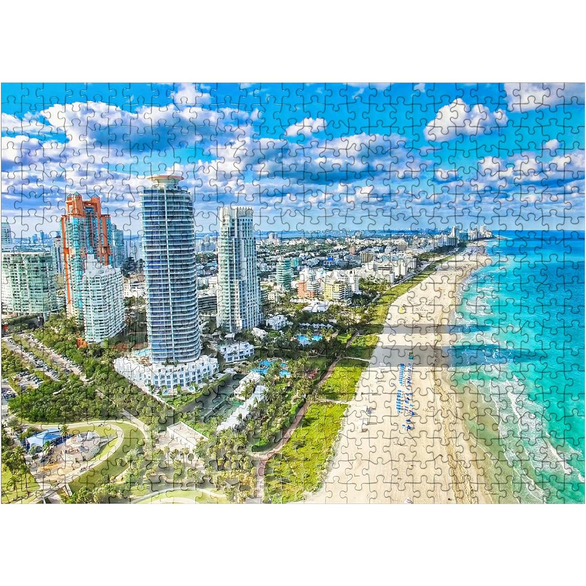 South Beach Miami Beach USA - Premium 500 Piece Jigsaw Puzzle for Adults