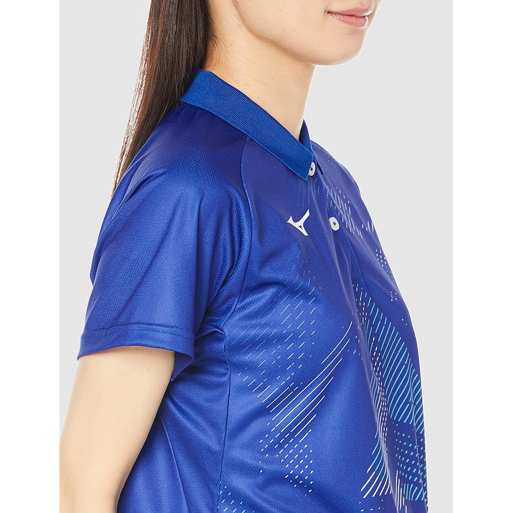 [Mizuno] Tennis Wear Game Shirt Sweat Absorbent Quick Drying Dynamotion Fit 62JA2205 Women's