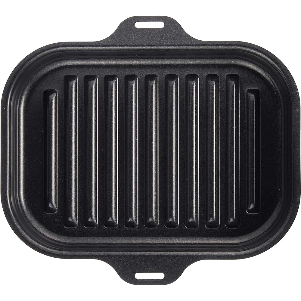 Paloma wavy deep dish plate for gas stove La Cook Black PGD-31B