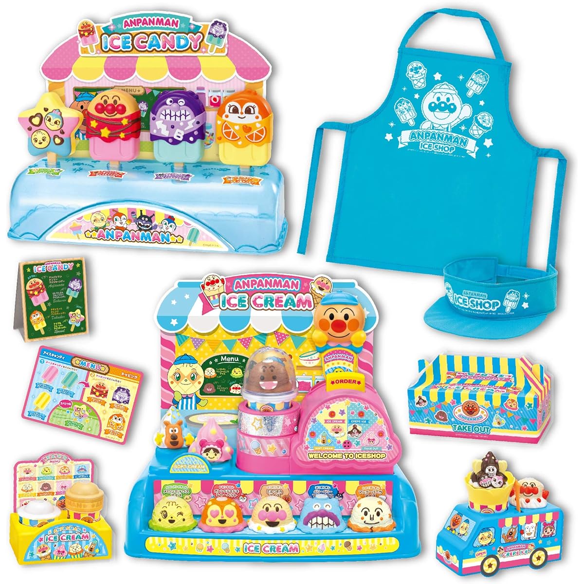 Joy Palette Anpanman Crepes! Popsicles! Give me some ice cream!! DX Gift Set