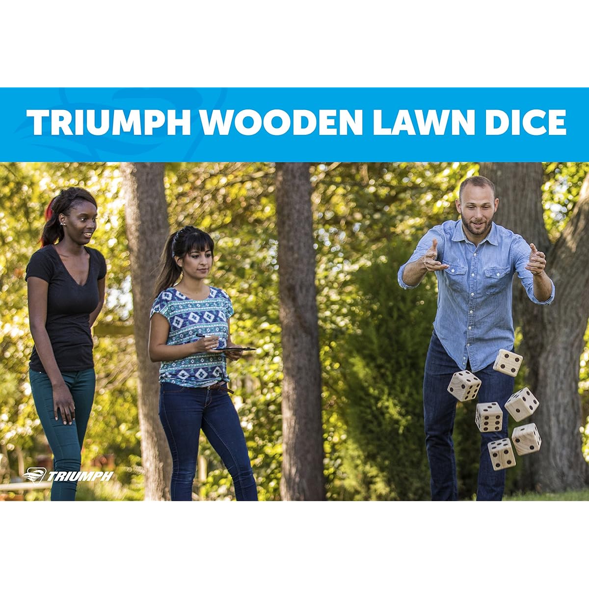 Triumph Wooden Lawn Dice