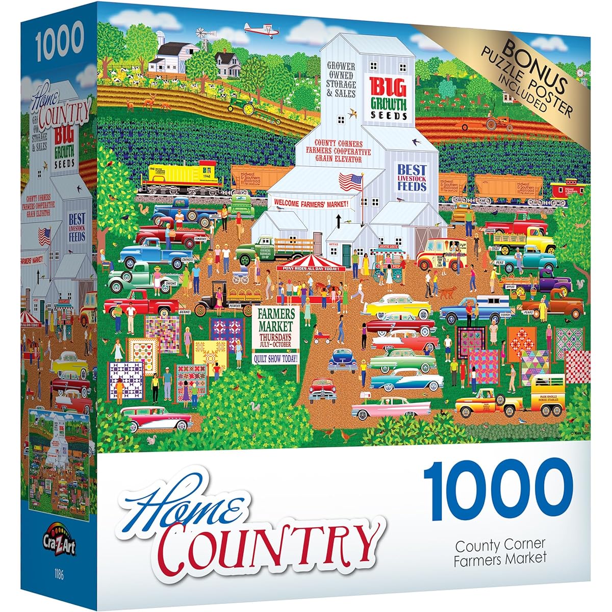 County Corner Farmers Market by Mark Frost 1000 Piece Puzzle
