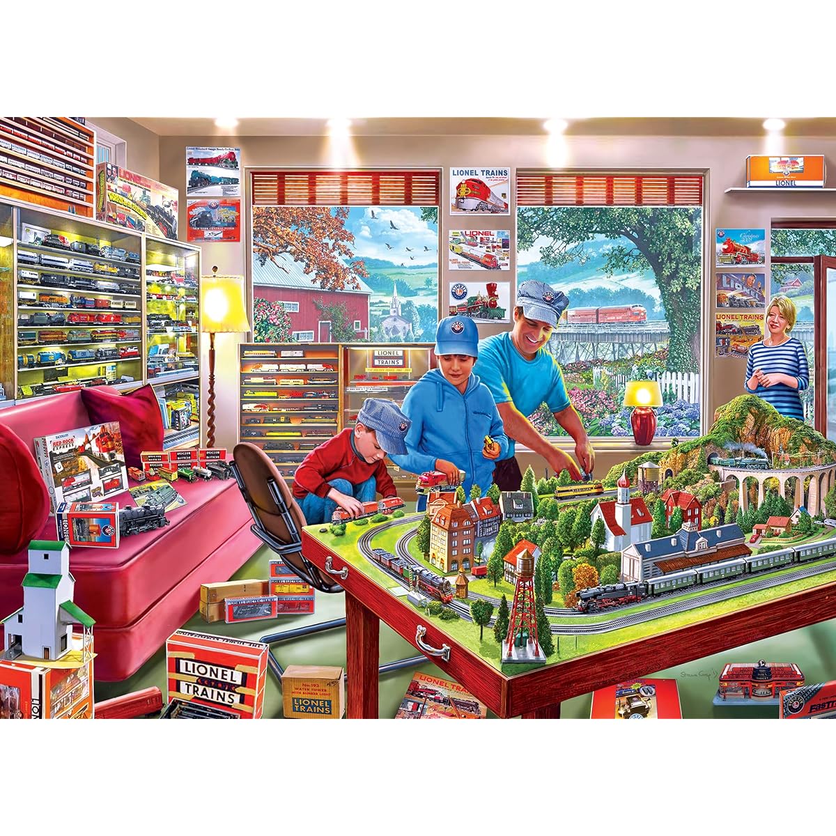 MasterPieces Jigsaw Puzzle 1000 Pieces for Adults/Family/Kids Boy's Playroom 19.25"x26.75"