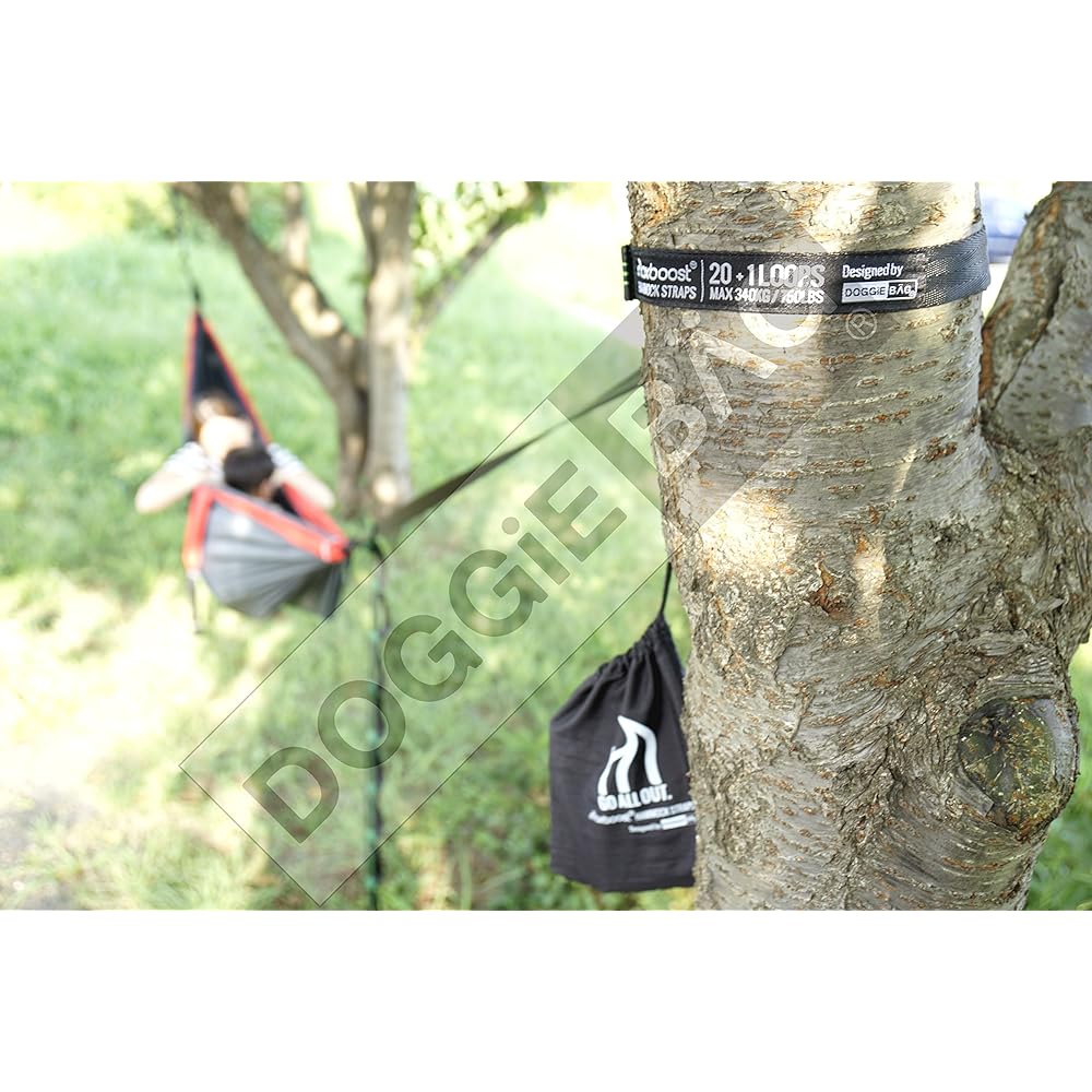 Maxboost Hammock Strap [Black/White] (Dedicated Storage Bag Included) [Lifetime Warranty] TMX22-NH01JR013