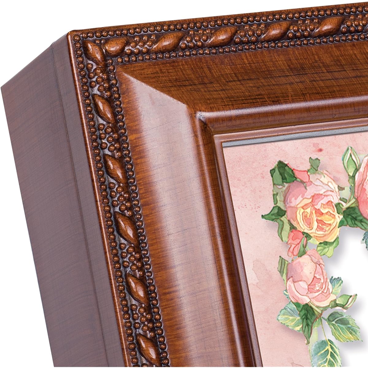 MOM Woodgrain Music Box Plays Wind Beneath Wings