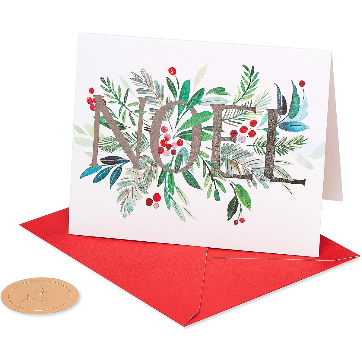 Papyrus Holiday Box Cards Noel and Holly (20 Cards) 6389622