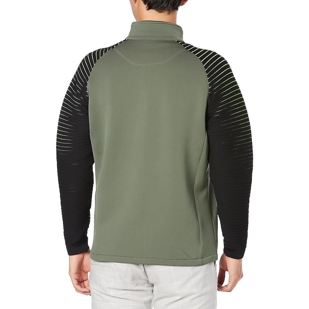 [Le Coq Sportif] Full Zip Cut and Sew [RIJOUME] Hybrid Knit Stretch Stylish Golf QGMWJL60 Men's