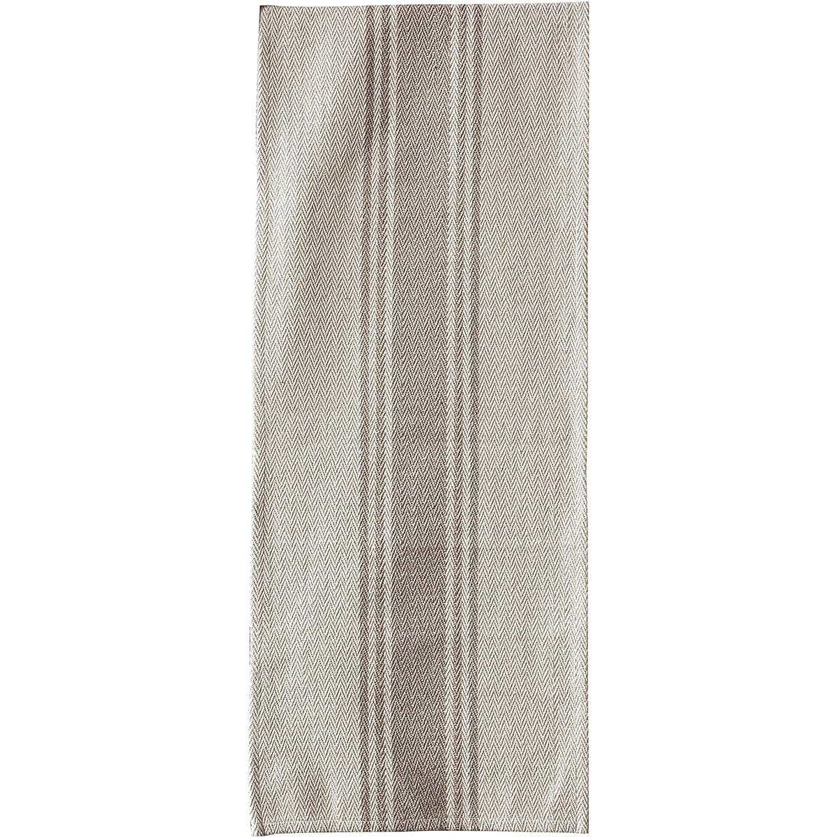 Creative Co-Op Canvas Table Runner Khaki Stripe