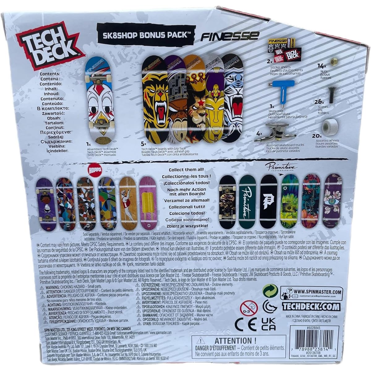TECH DECK SK8shop Pack Mini Finger Skateboard Multipack 2022 Series (Hops (Sk8shop Pack))