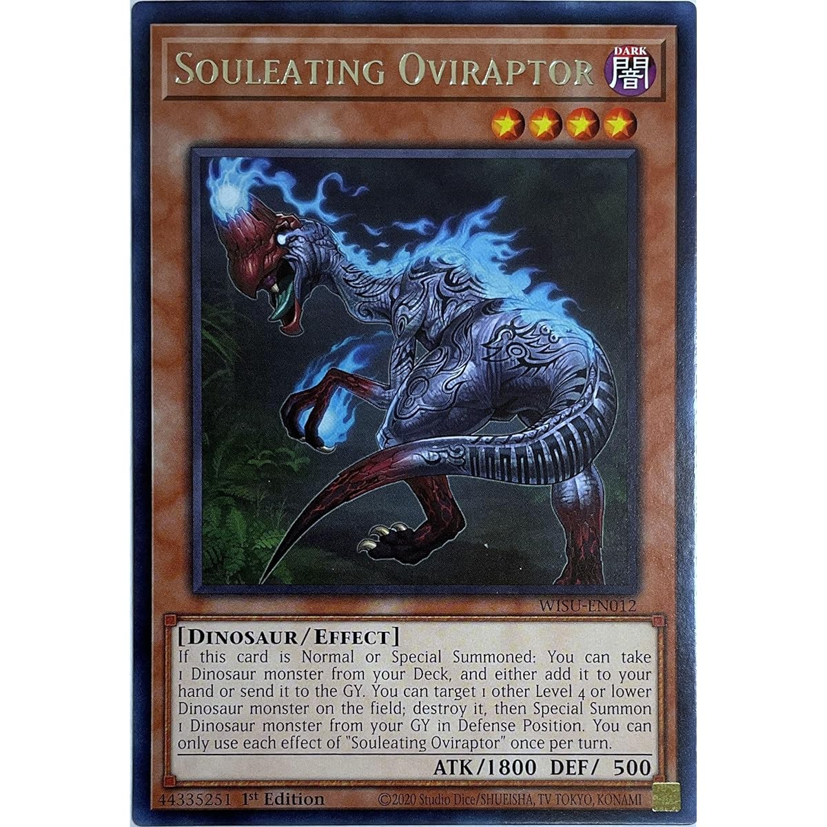 Souleating Oviraptor - WISU-EN012 - Rare - 1st Edition.