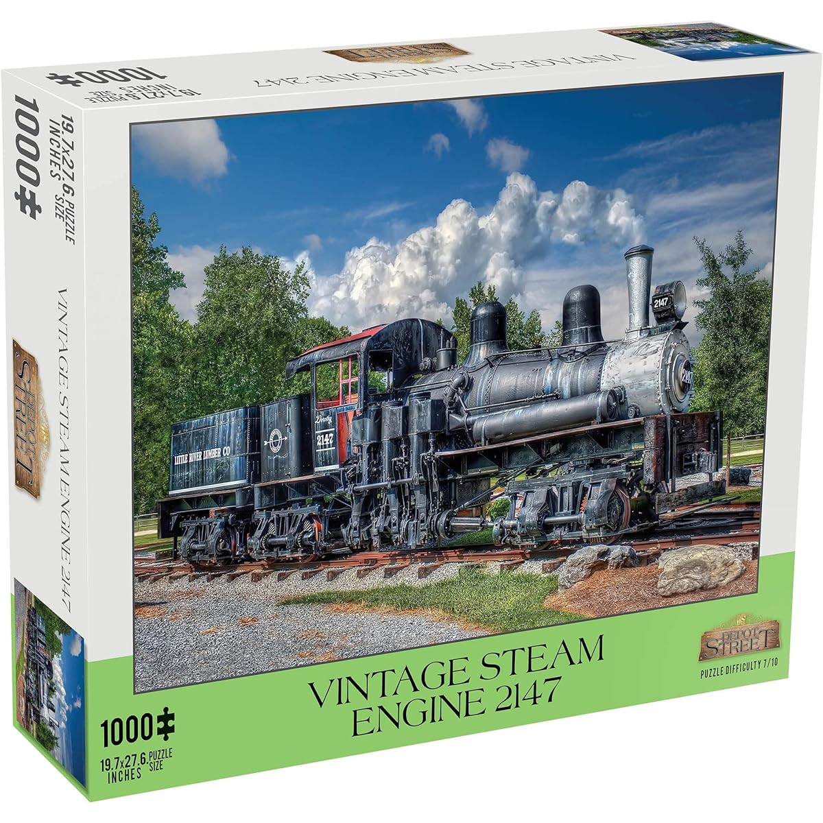 Mchezo 1000 Piece Railway Enthusiast Jigsaw Puzzle Vintage Steam Engine 2147