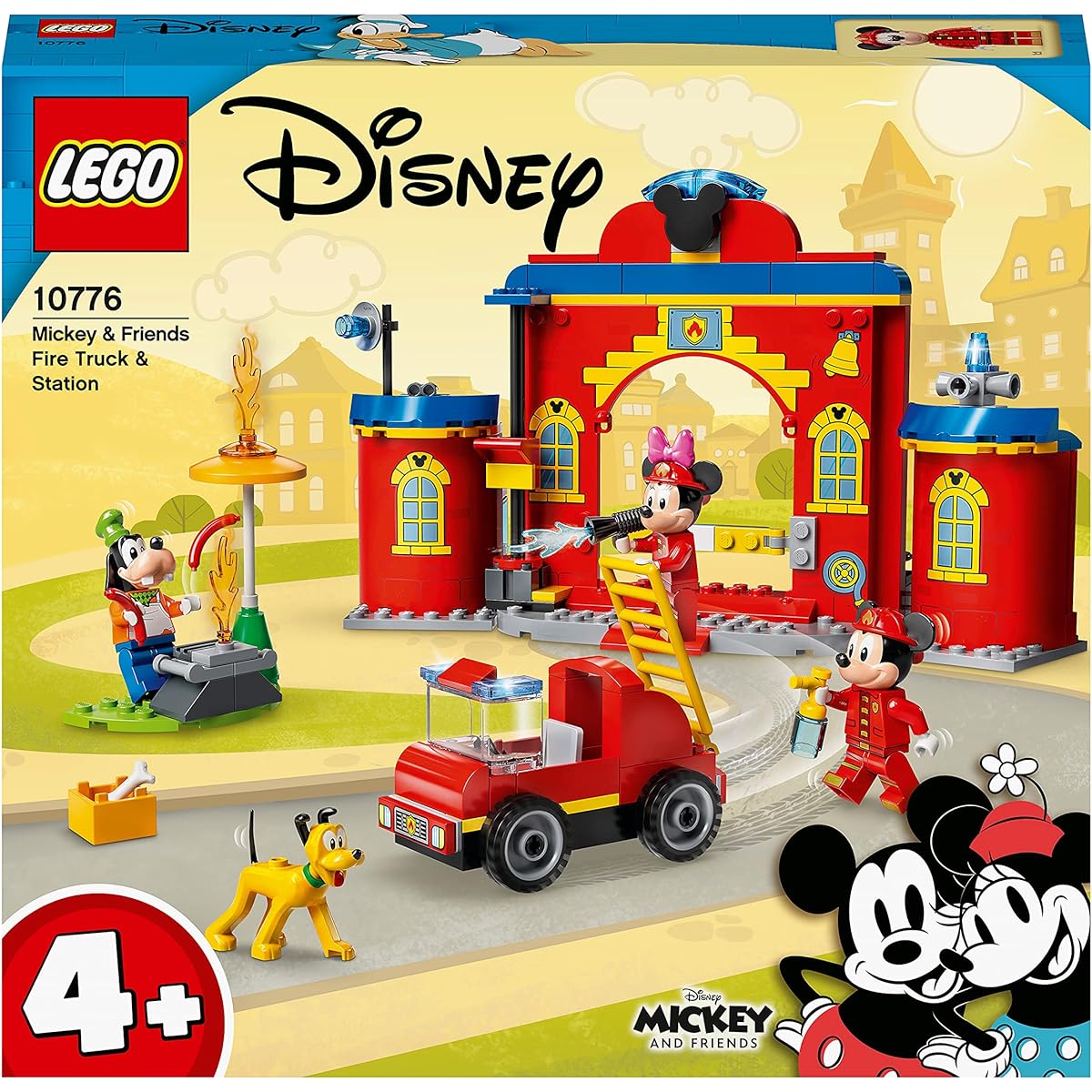 LEGO Mickey & Friends Mickey & Friends Fire Station 10776 Toy Blocks Gift Fire Station Rescue Animals Boys Girls Ages 4 and up