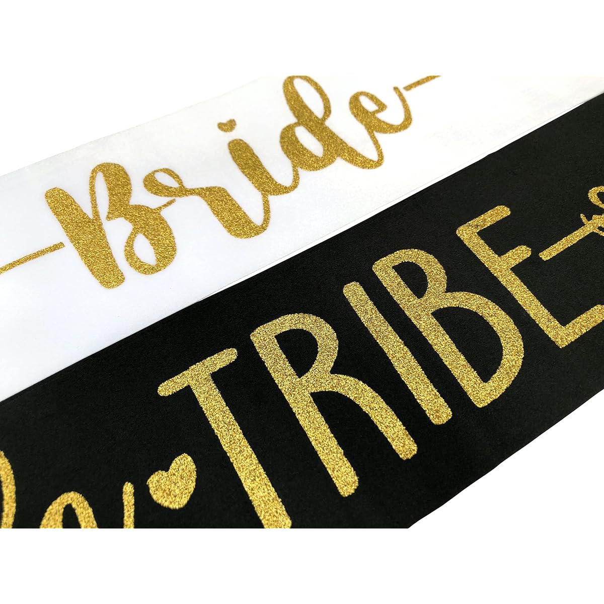 Bride Tribe Satin Sash Sets 7 or 10 Pieces for Bachelorette Parties, Bridal Showers, Wedding Parties - Sophisticated and Fun Party Favors