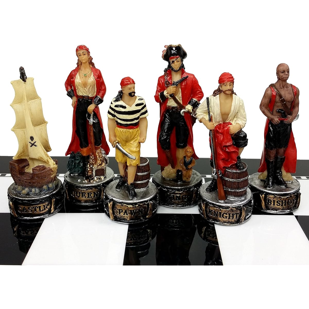 Pirates Vs Royal Navy Pirate Chess Men Set - No Board