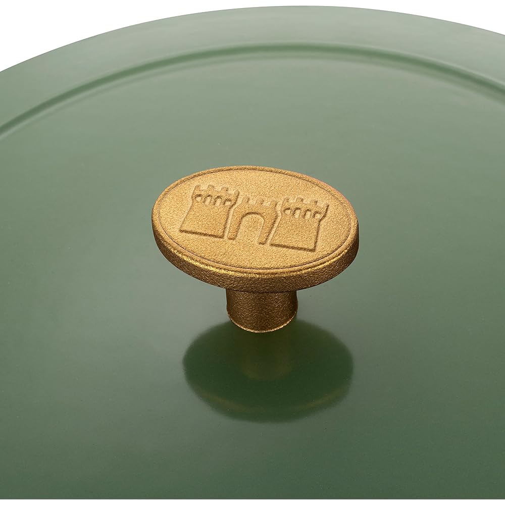 Ballarini "Bellamonte Round 24cm Herb Green" Two Handed Pot Cast Enamel Pot IH Compatible [Authorized Japanese Product] Z1023-104