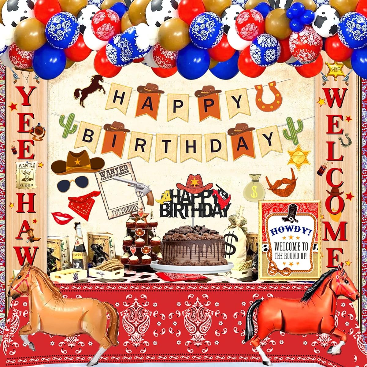 cowboy birthday party decorations