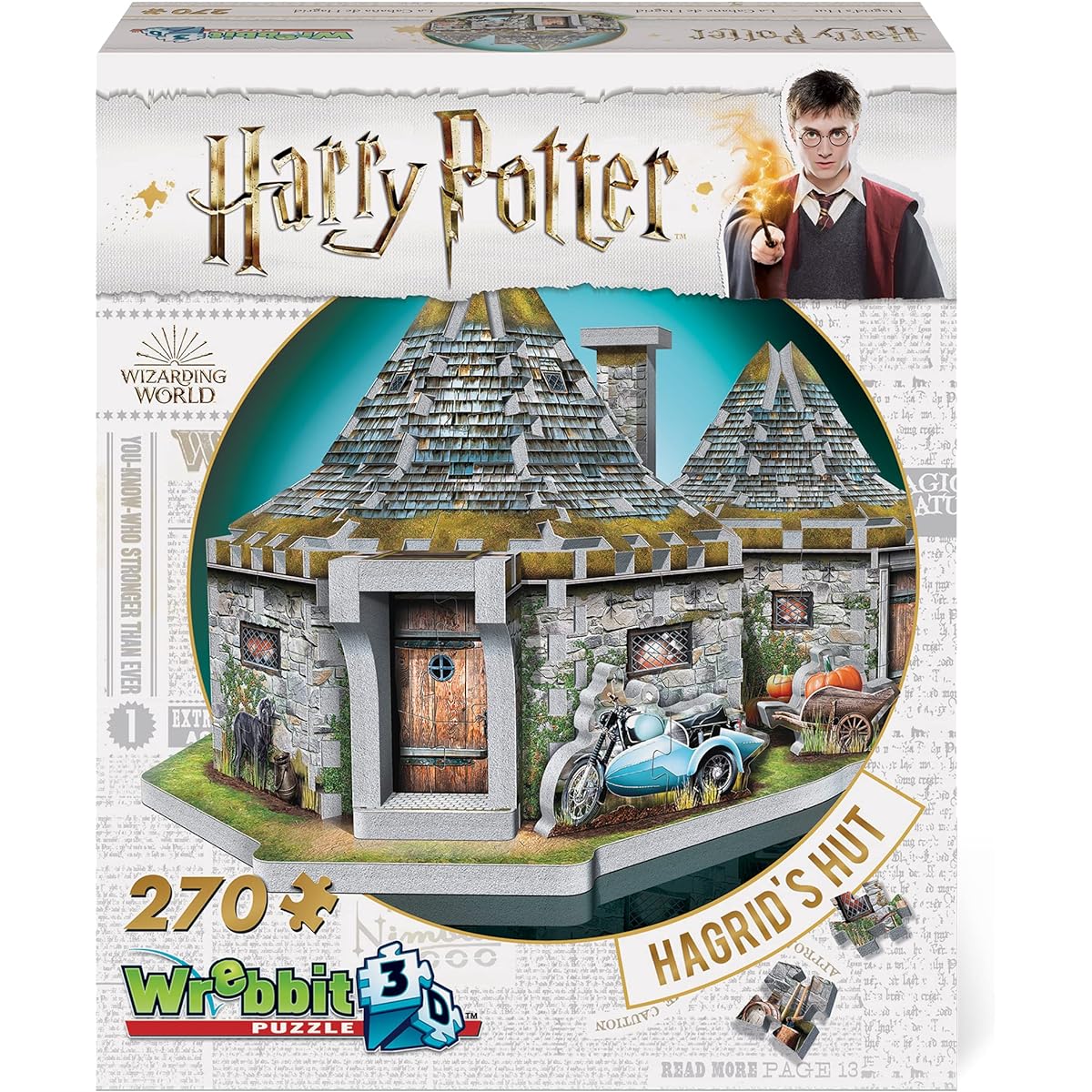 Hagrid's Hut - Harry Potter. 3D PUZZLE (270 pieces)