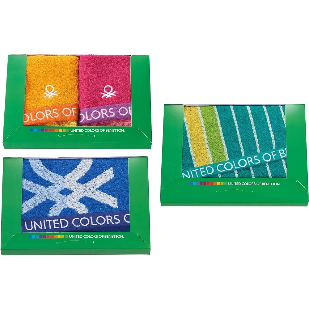 Marushin Towel Gift Greetings Moving BENETTON Benetton Simple Benetton 5005009400 BE-0550 2 hand towels/1 face towel/1 bath towel