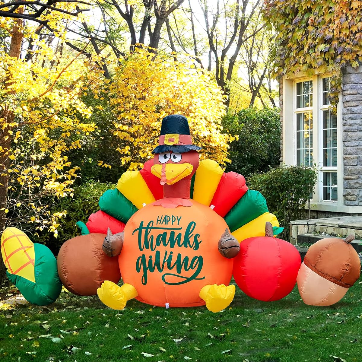 thanksgiving inflatable turkey decoration