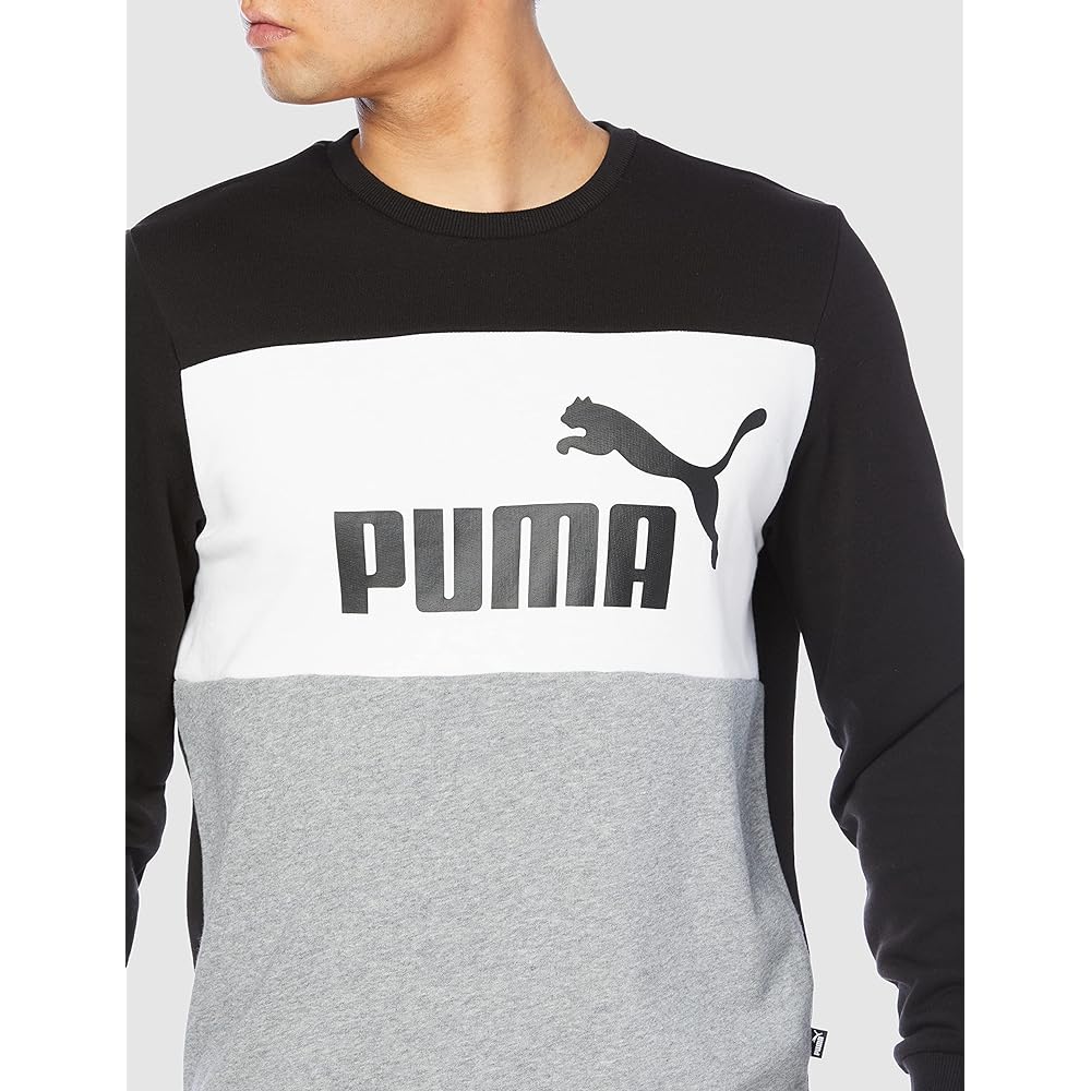 [PUMA] Sweat Trainer ESS+ BLOCK Crew 849561 Men's Sweat Trainer + Pants