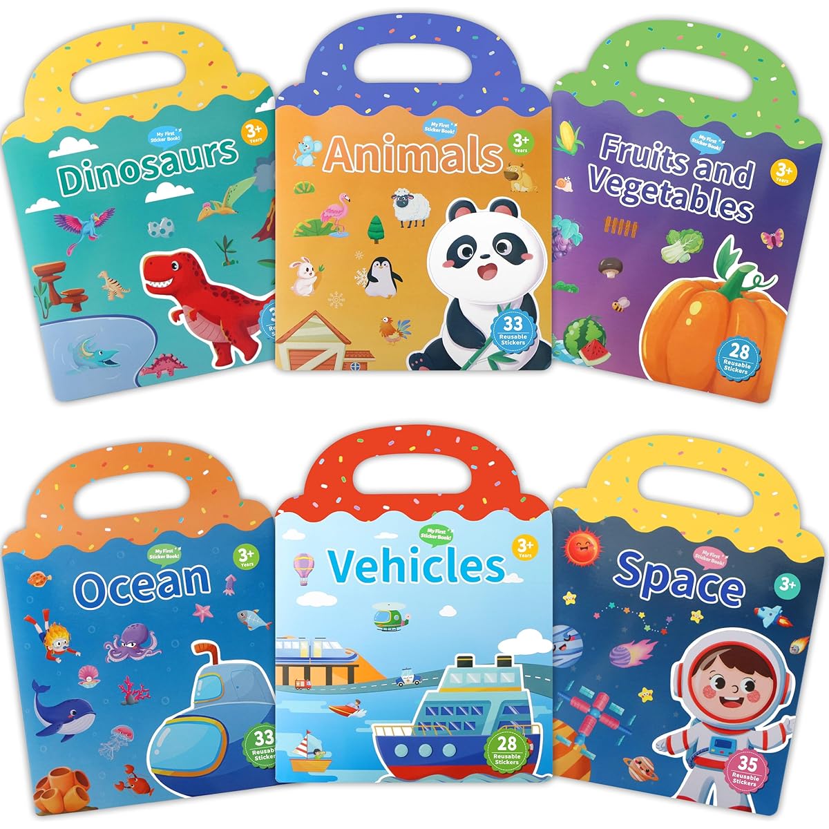 Set of 6 stickers