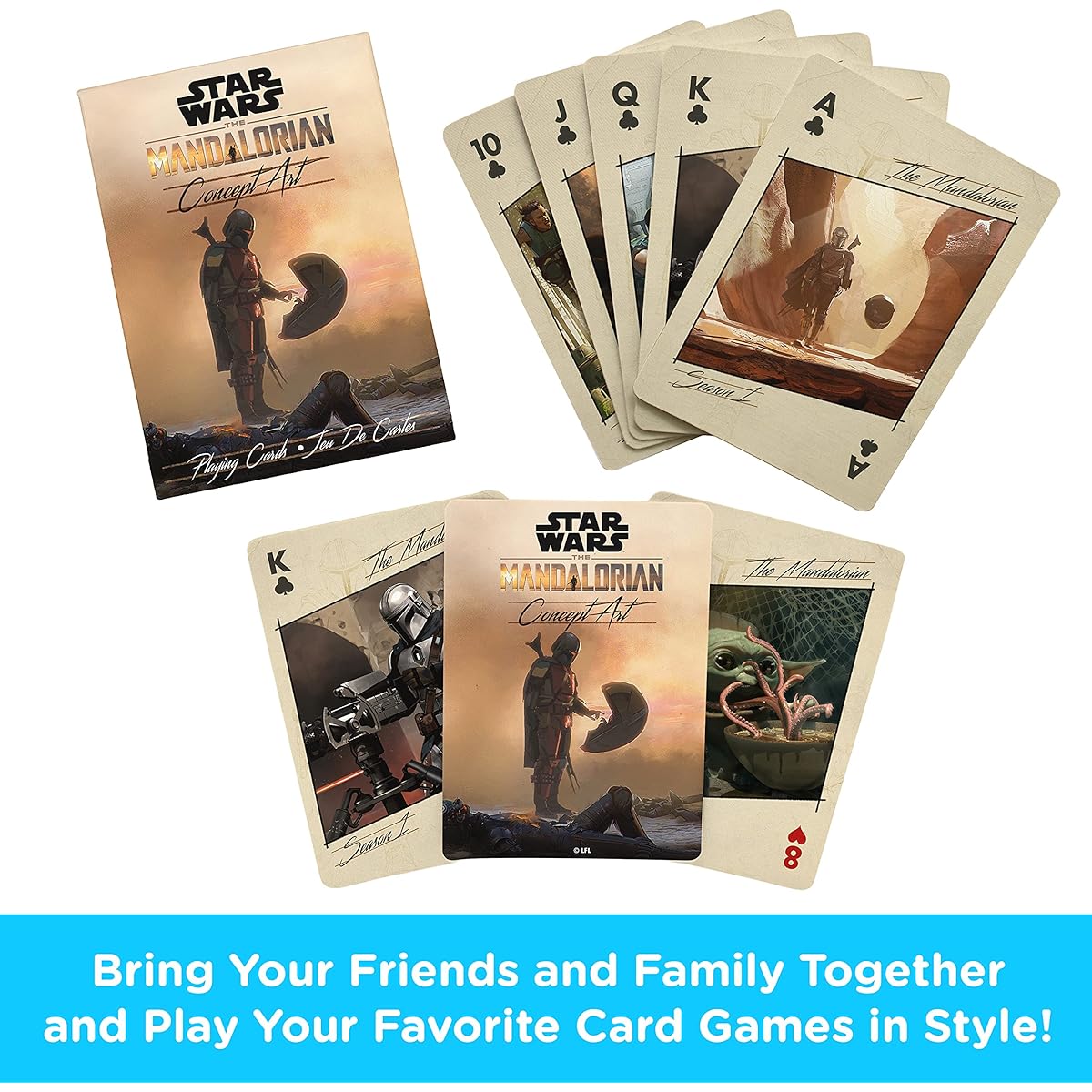 AQUARIUS Star Wars (Star Wars Playing Cards) The Mandalorian Concept Art Playing Card (Playing Cards) [Parallel Import]