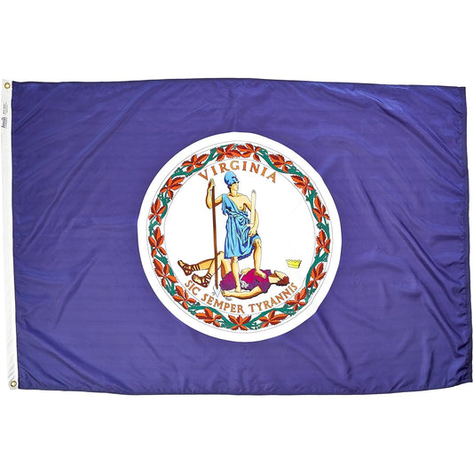 Annin Flagmakers 145670 4 ft. X 6 ft. Nyl-Glo Virginia Flag