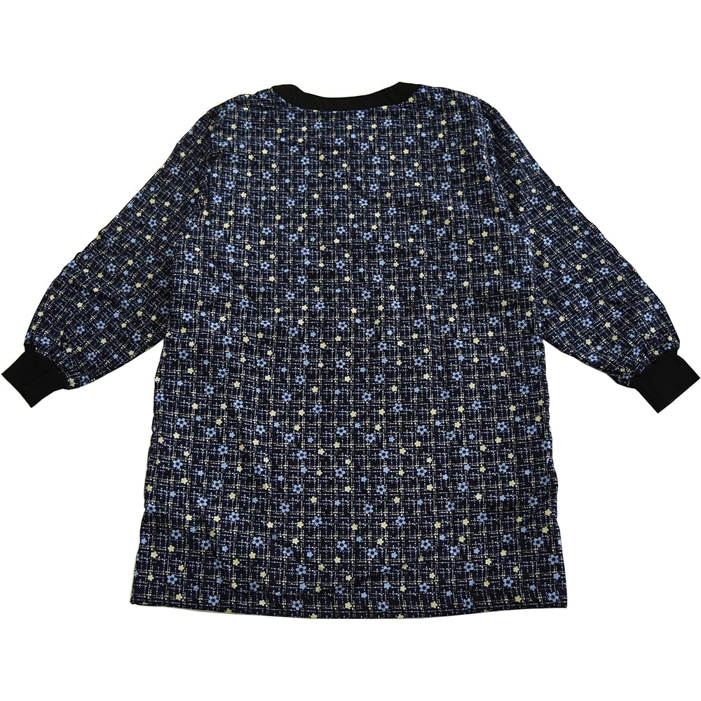 seiei [Moisture Absorption Heat Generating Warm Kappougi] Kappogi Apron Hanten with Aluminum Sheet (Navy Blue, M-L)