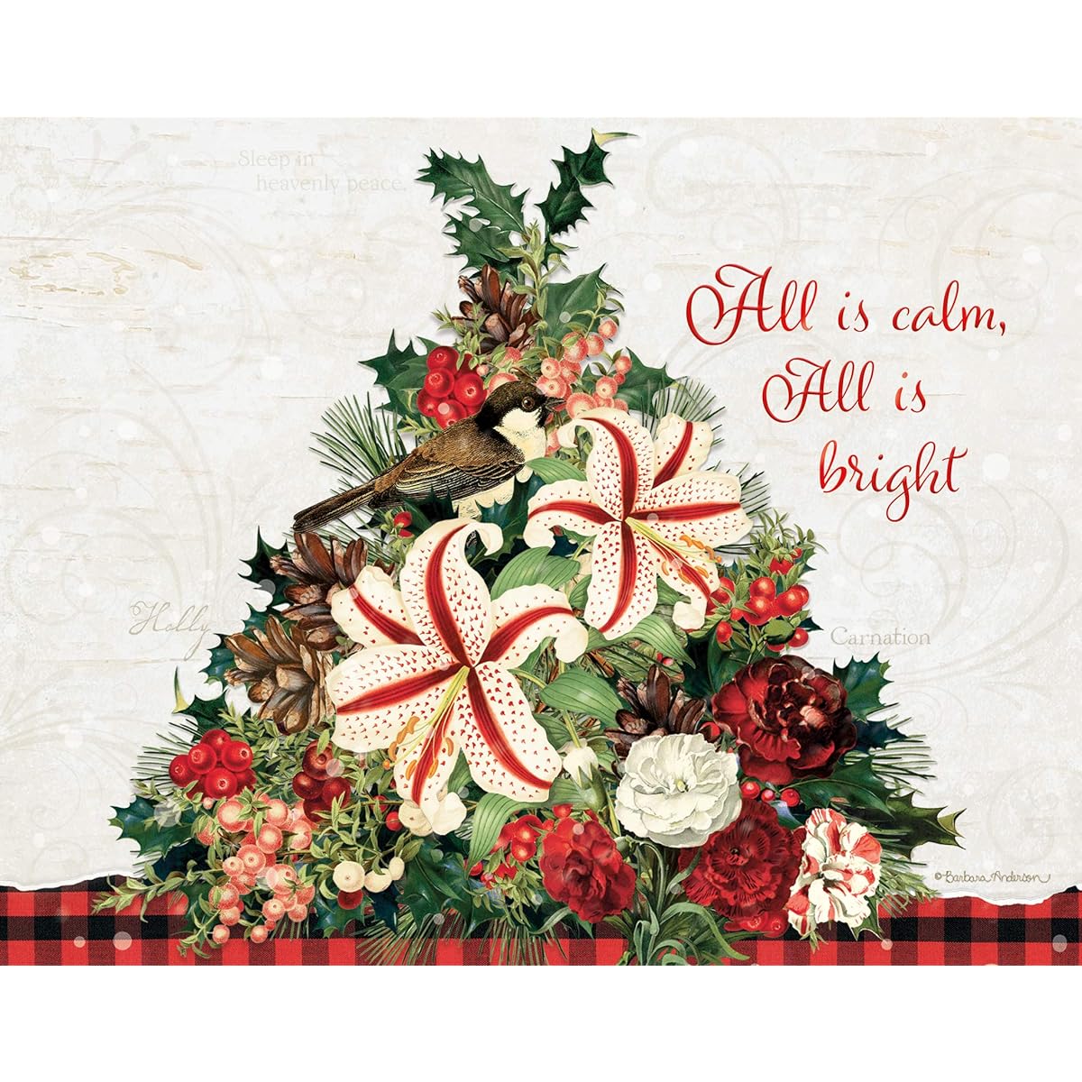 LANG Festive Botanical Boxed Christmas Card (1004868)