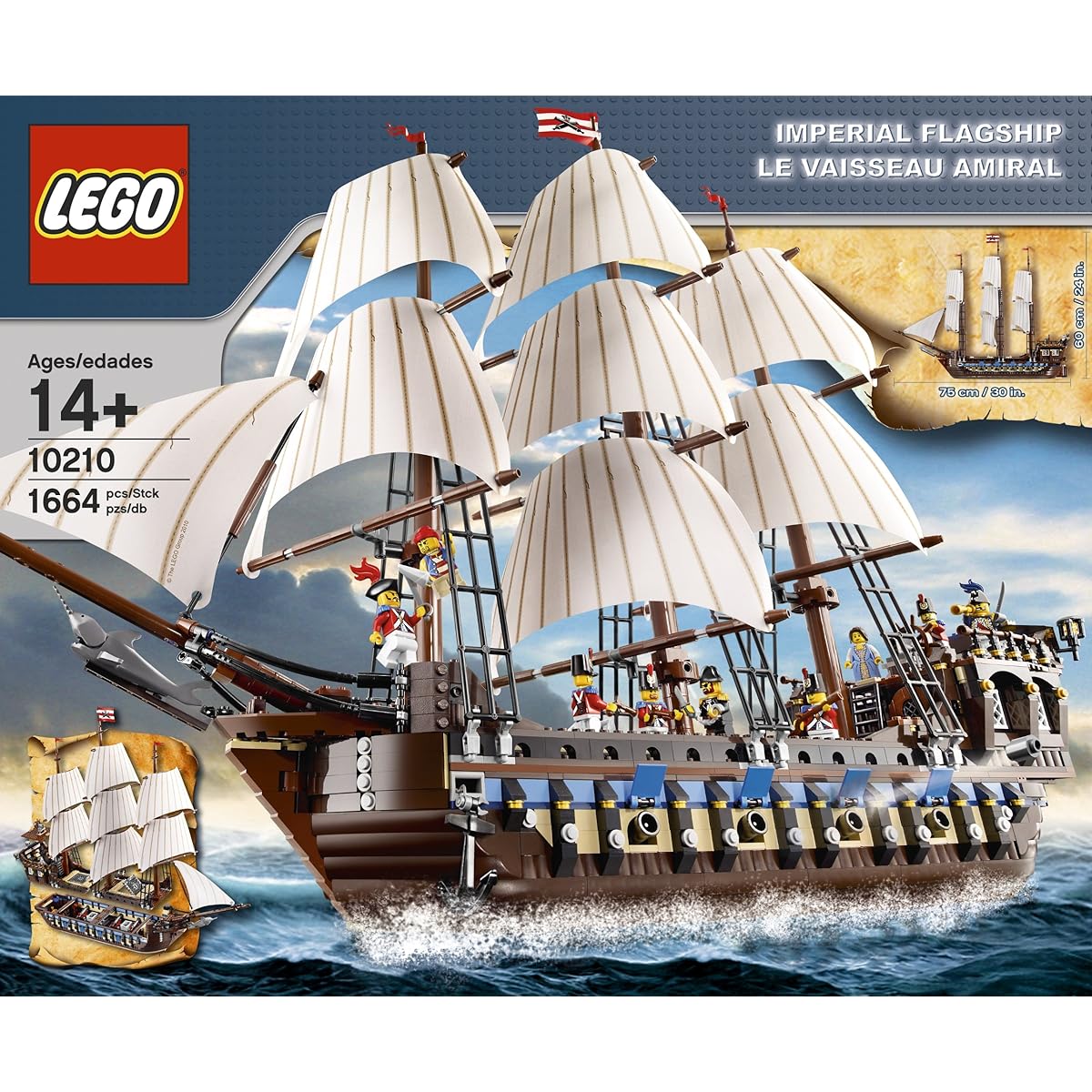 LEGO LEGO/luxury sailing ship! Huge with a total length of 75cm! Imperial Flagship 10210 [Parallel Import]