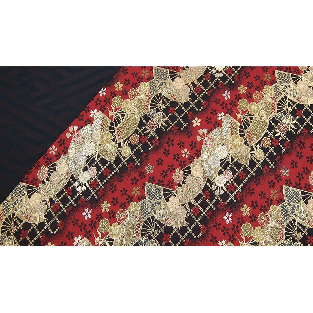 Japanese Style Kimono Table Runner, Obi, Boxed, Packaged, Popular, Great as a Gift for Overseas 120cm (Fan)