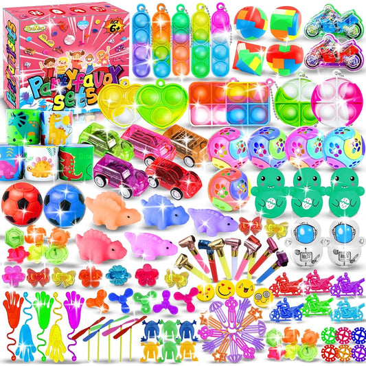 80pcs Kids Party Favors Ages 3-5 Party Toy Assortment Treasure Box Birthday Party Goodie Bag Stuffers for Kids Carnival Prizes Pinata Fillers Classroom Prize Boxes