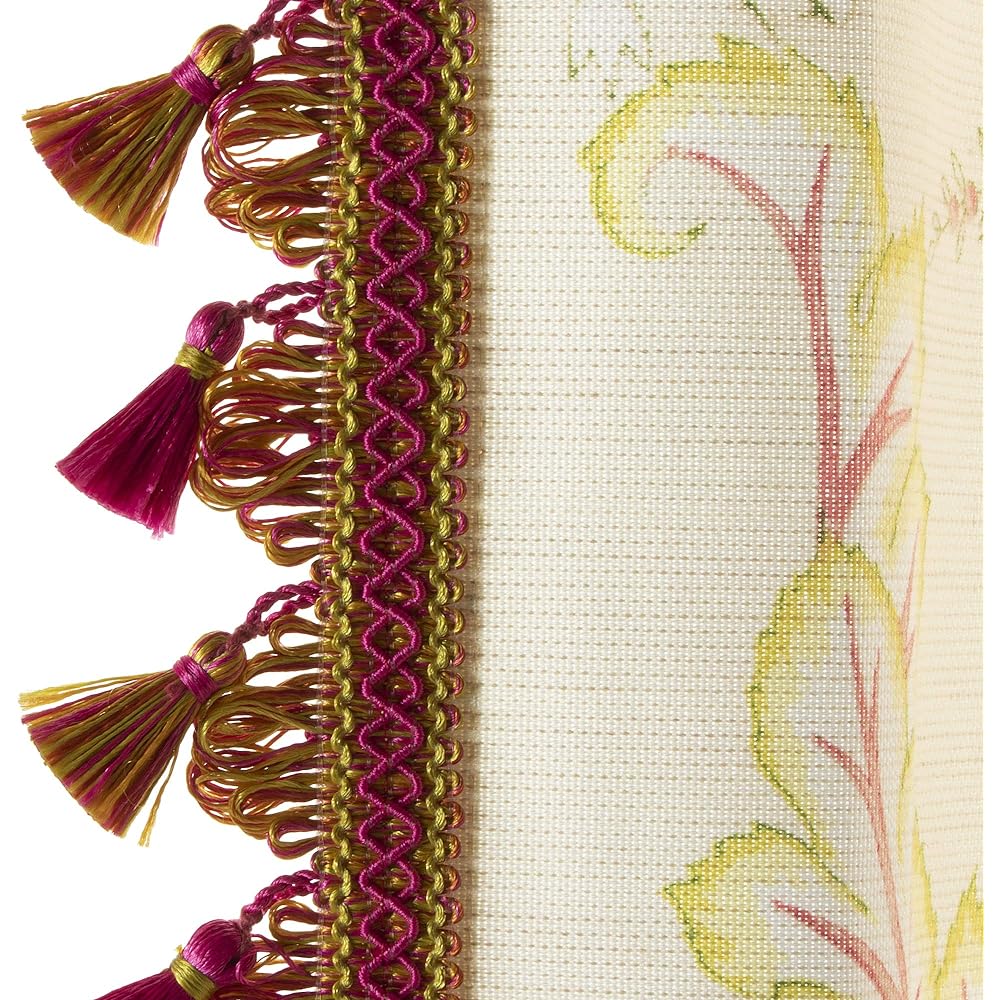 KAWASHIMA SELKON TEXTILES Fringe Curtain Beige 100x135cm 2 pieces