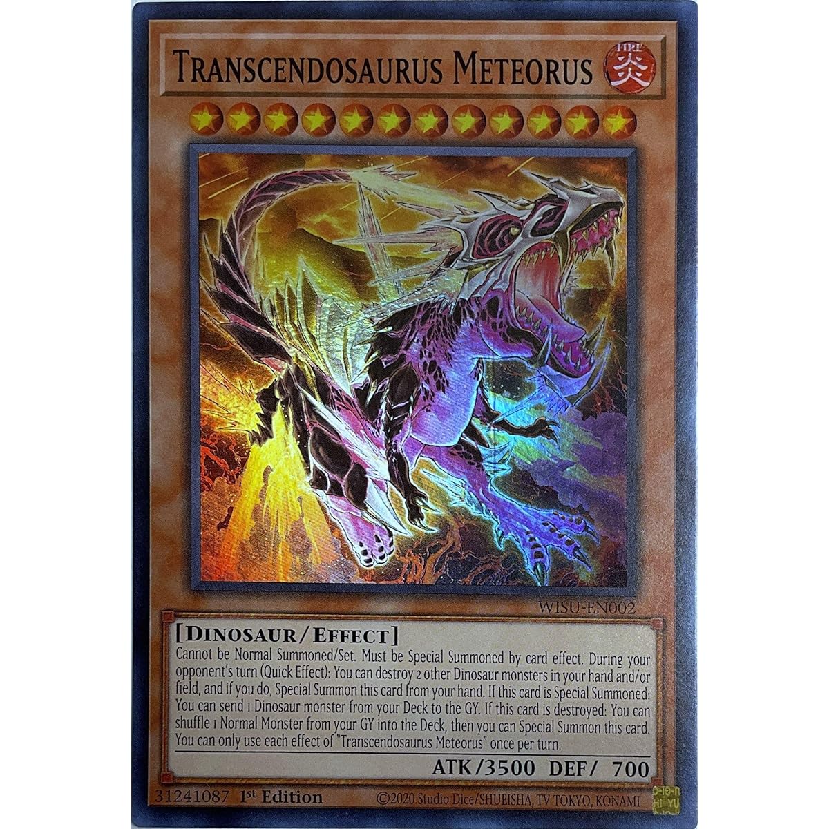 Transkendosaurus Meteorus WISU-EN002 Super Rare First Edition