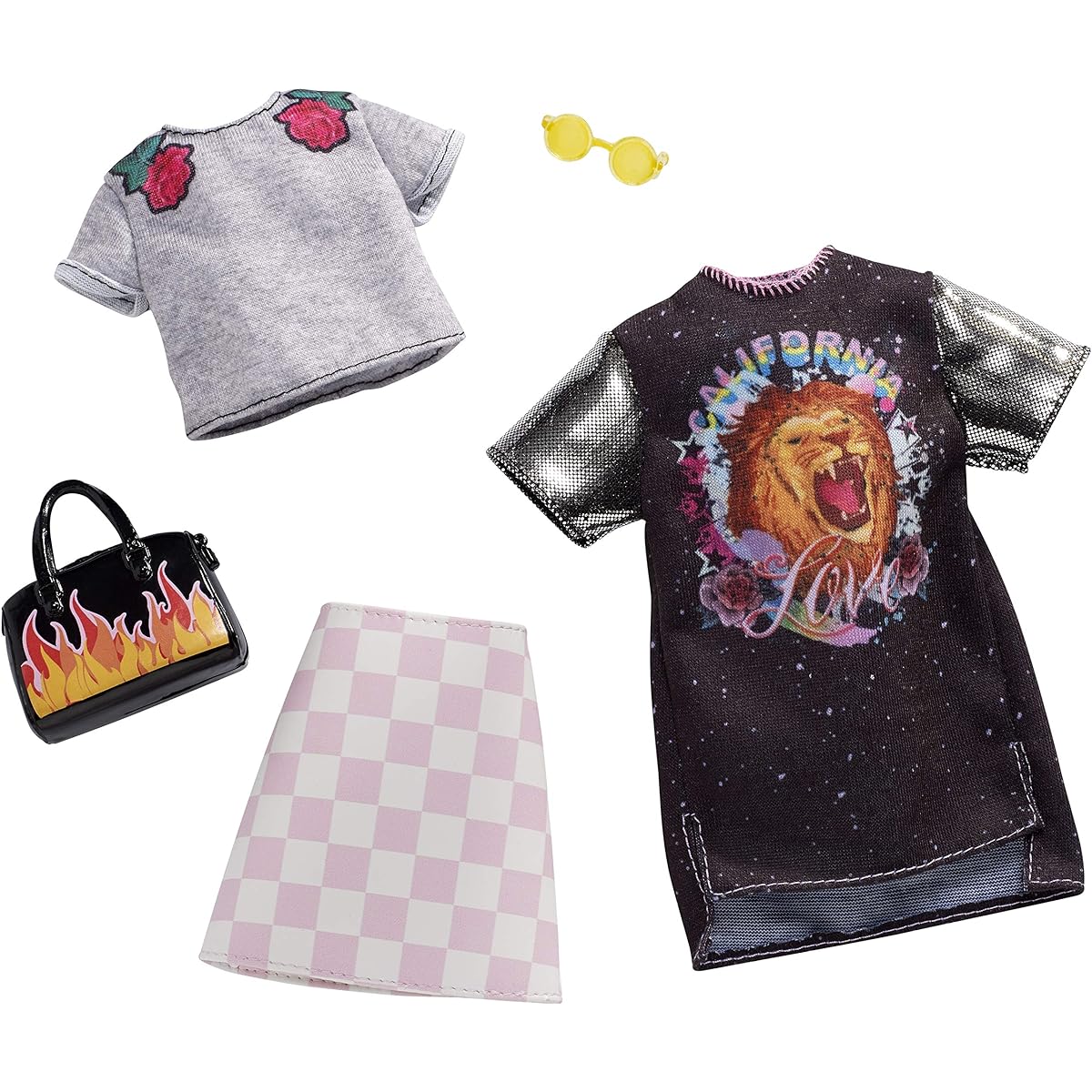 Barbie Checkered Rock Band T-Shirt Fashion Pack