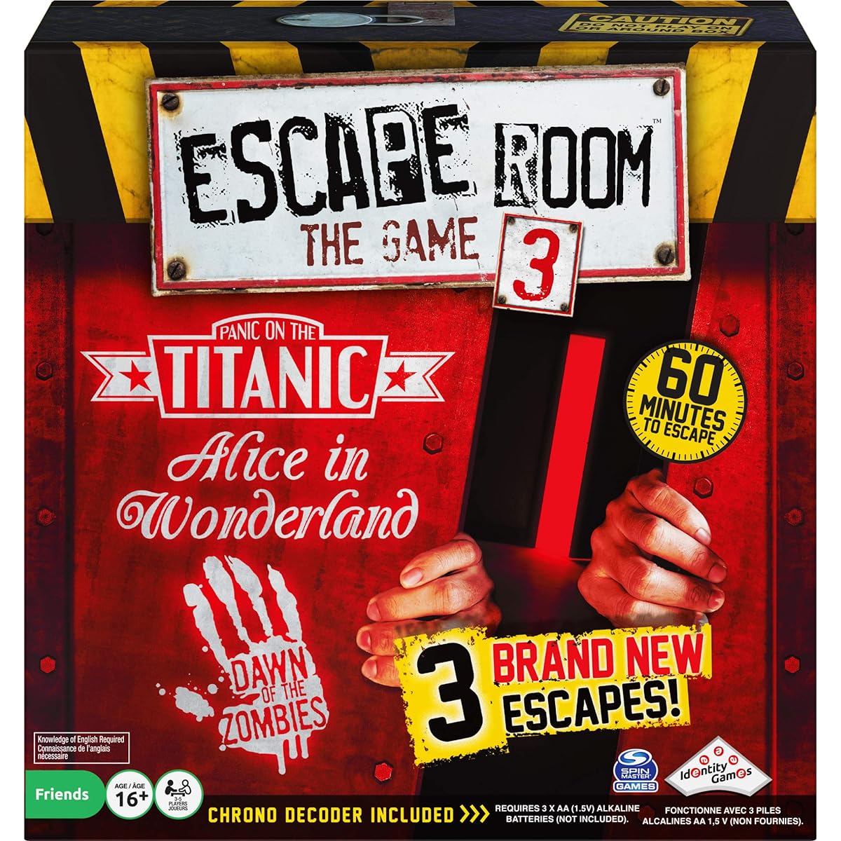 Escape Room Version 3 Board Game for Adults and Kids Ages 16+