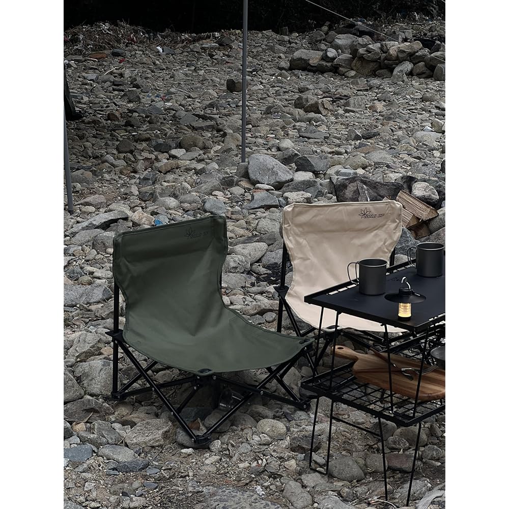 【limited! ]SOLO UP Outdoor Chair Compact Camping Chair Folding Chair with Storage Bag M-2285