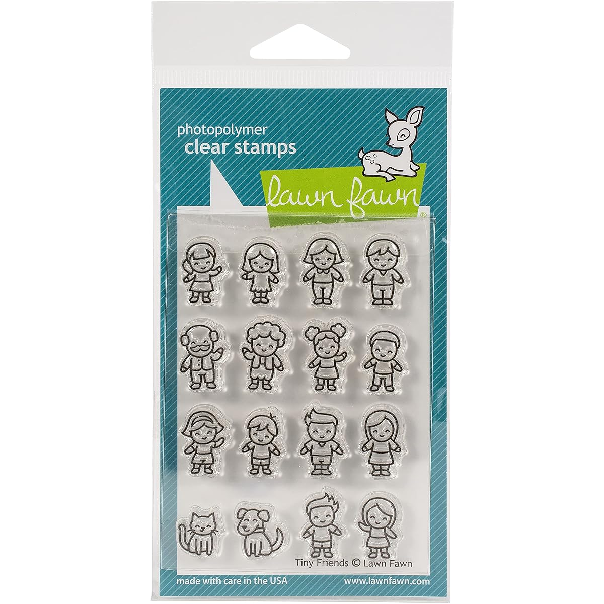 Lawn Fawn Clear Stamps 3"X4"-Tiny Friends -LF2506